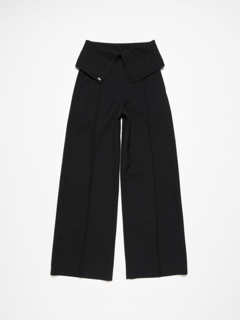 Acne Studios Tailored wool blend trousers - Black