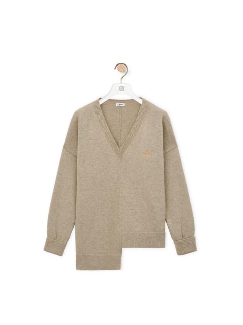 Loewe Asymmetric sweater in cashmere
