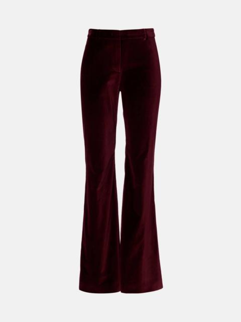 Etro Mid-rise cotton velvet flared pants