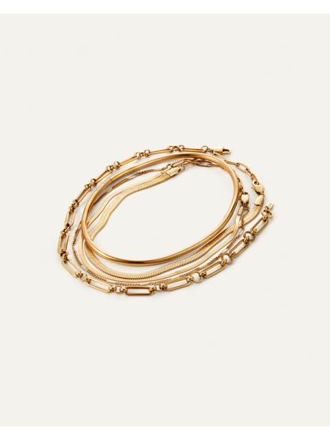 JENNY BIRD Statement Anklet Stack