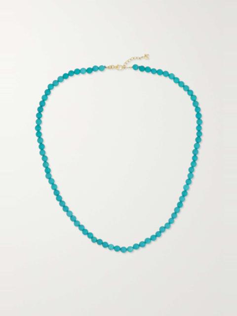 14-karat gold turquoise necklace