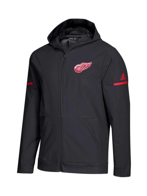 adidas NHL Detroit Red Wings Woven Full Zip Hoodie "Black / Red" D77159
