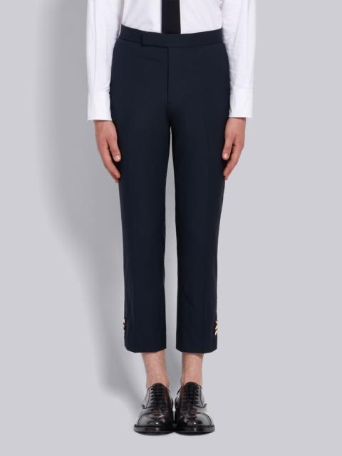 Thom Browne Navy Super 120s Twill Mid-rise Slim Trouser