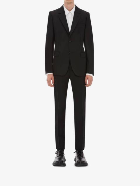 Men's Wool Mohair Jacket in Black
