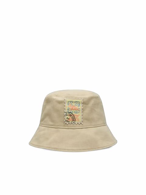 Off-White logo-patch bucket hat