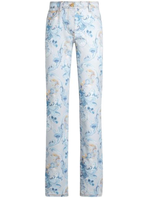 Etro paisley-print jeans
