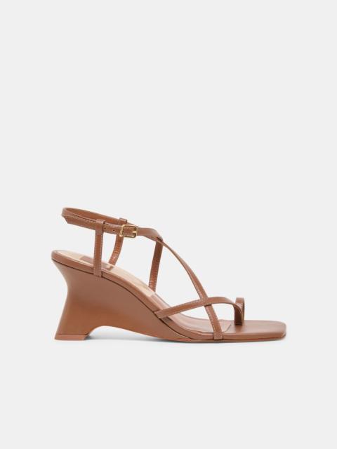 dolce vita AYLEE WEDGES COGNAC LEATHER