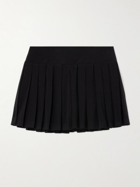 NORMA KAMALI Pickleball Pleated Jersey Tennis Skirt