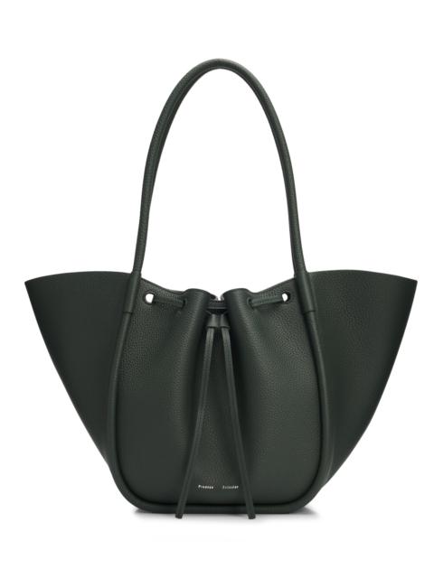 Proenza Schouler Women's Large Ruched Leather Tote Bag - Bottle