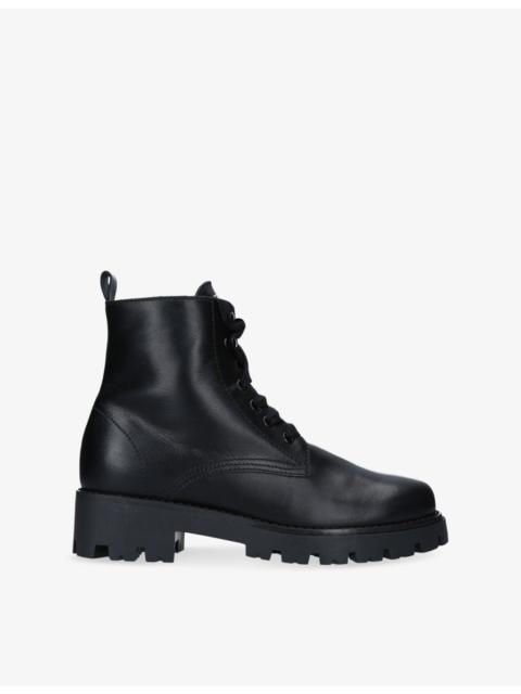 TOM FORD Round-Toe Leather Ankle Boots