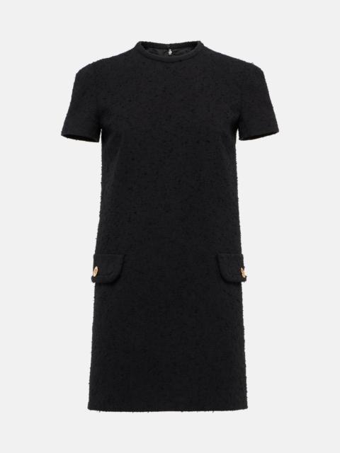 VERSACE tweed shift minidress