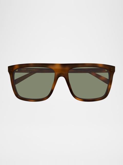 SAINT LAURENT Men's SL 904 Acetate Aviator Sunglasses