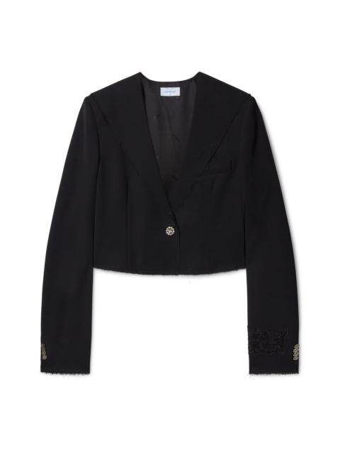 Off-White Stretch Vi Rawcut Sb Crop Jkt