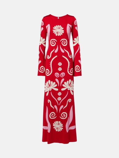 CALA de la CRUZ Amay printed maxi dress