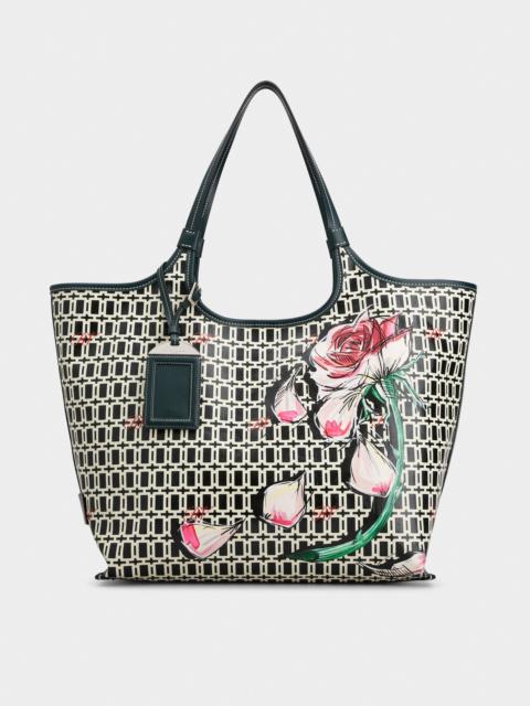 Roger Vivier Grand Vivier Medium Shopping Bag in fabric