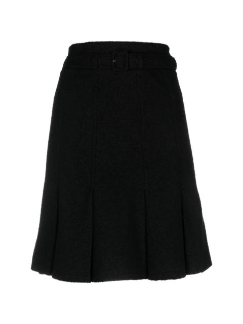 PATOU belted A-line skirt