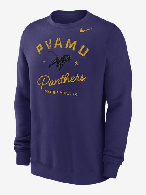 Nike Club Fleece College (Prairie View A&M University) Men’s Crew-Neck Sweatshirt