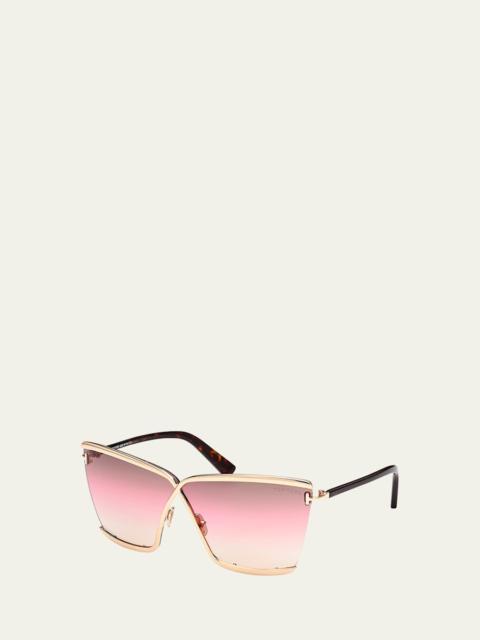 TOM FORD Elle 02 아세테이트/금속 나비 선글라스