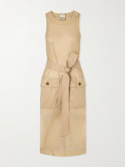 SAINT LAURENT Belted Shell Dress