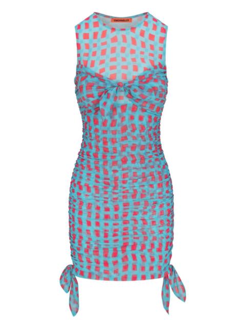 SIMONMILLER Sonora mesh mini dress