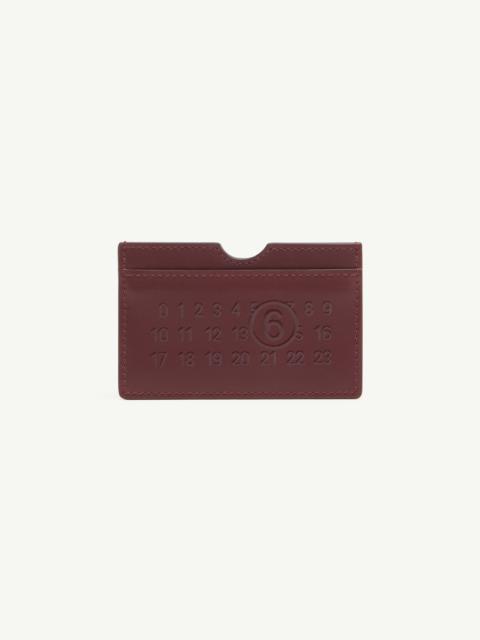 MM6 Maison Margiela Numeric logo cardholder