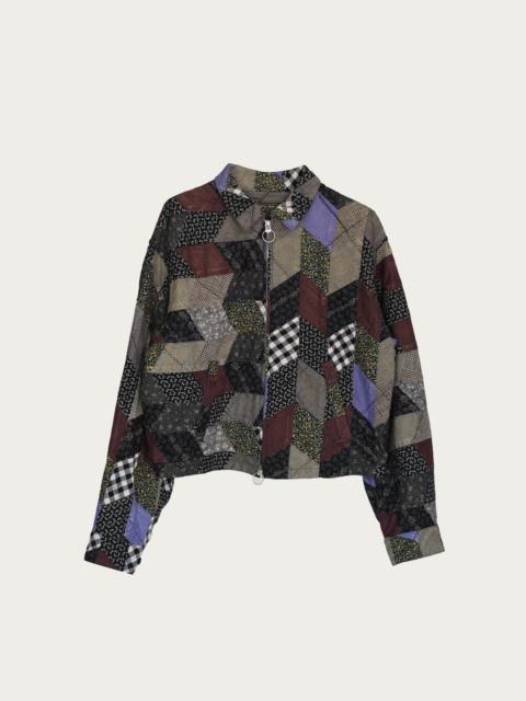 Kapital YABANE Quilt Patchwork Drizzler JKT - Black