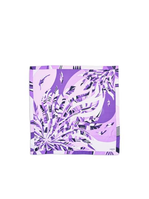 LANCEL printed silk square scarf