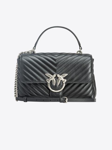 PINKO CLASSIC LADY LOVE BAG PUFF CHEVRON
