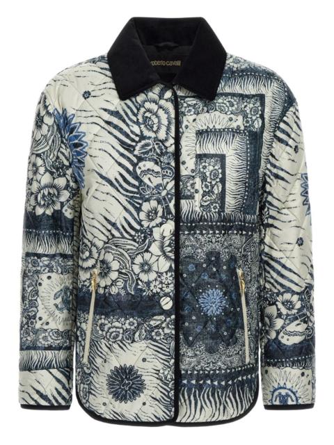 Roberto Cavalli bandana-print jacket