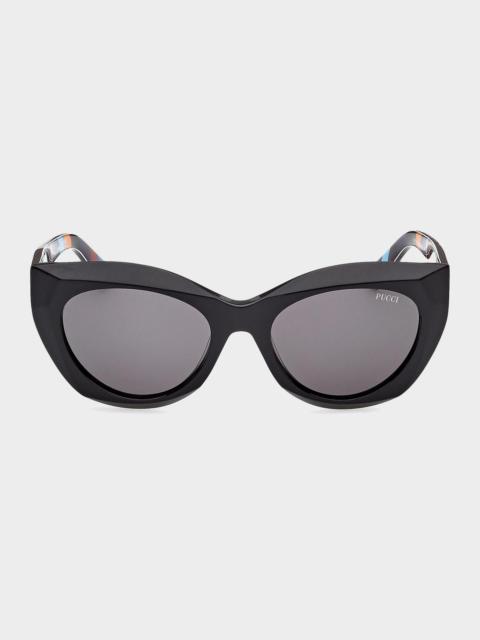 PUCCI 55MM Oversized Cat-Eye Sunglasses