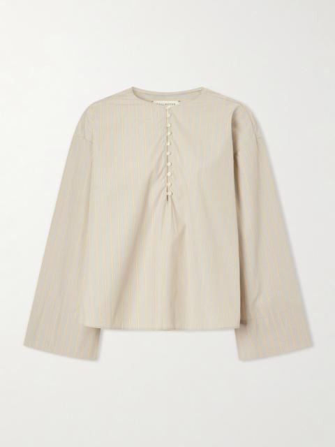 KALLMEYER Marguerite Striped Cotton-poplin Blouse