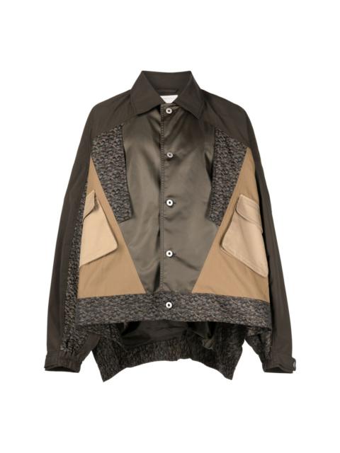 FENG CHEN WANG lightweight panelled shirt jacket