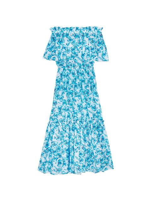 Vilebrequin Women Off the Shoulder Long Dress Orchidees