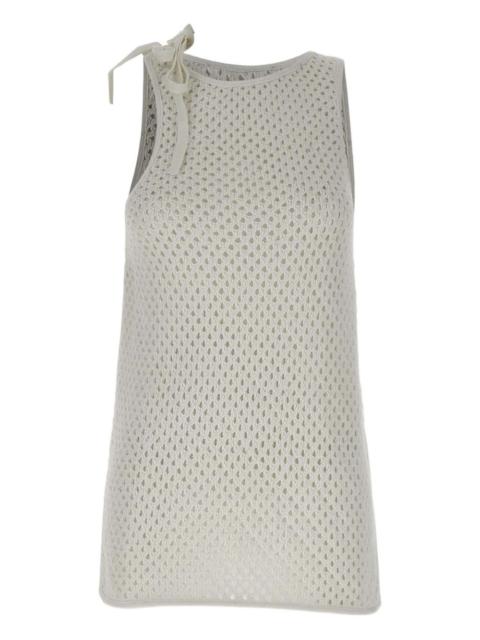 ANDREĀDAMO Fishnet tank top