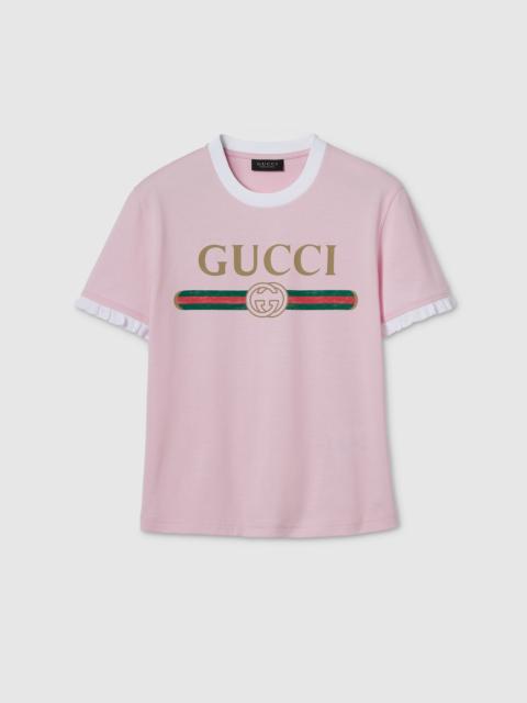 GUCCI Cotton jersey T-shirt with print