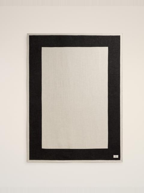 BEIGE COTTON BICOLOR BEACH TOWEL