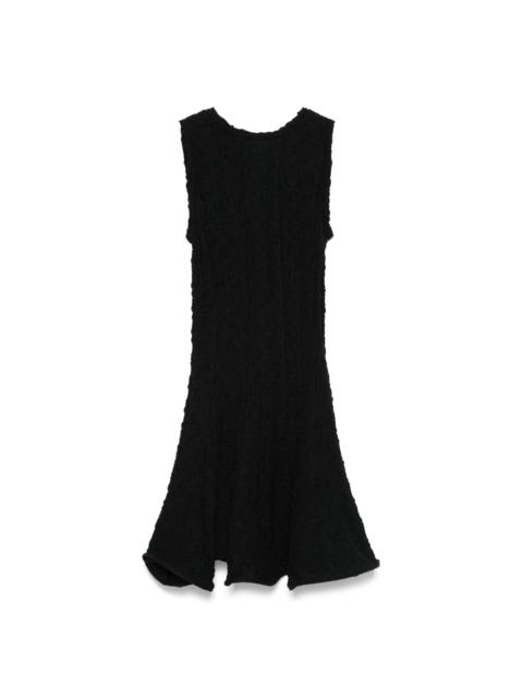 textured-finish mini dress