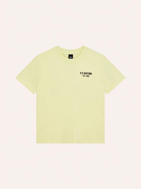 P.E NATION PHANTOM RELAXED TEE IN SOFT YELLOW