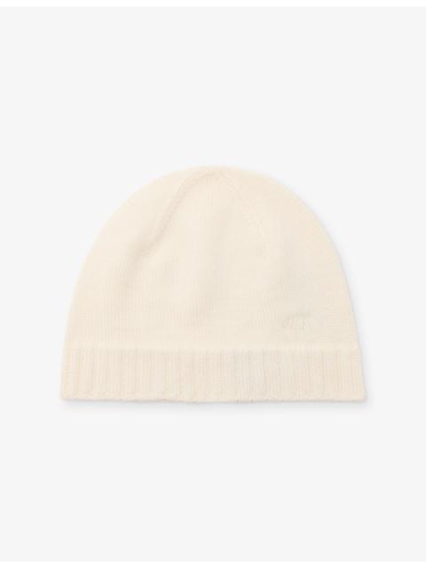 Bottega Veneta Logo-Embroidered Wool Knitted Beanie Hat