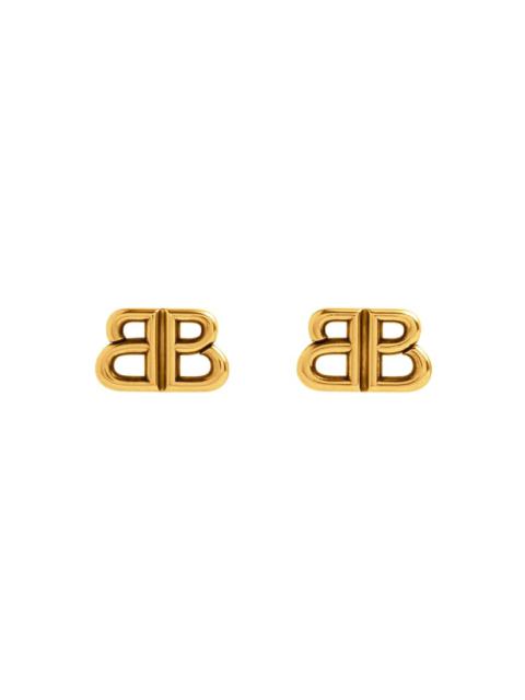 BALENCIAGA Women's Monaco Stud S Earrings in Antique Gold