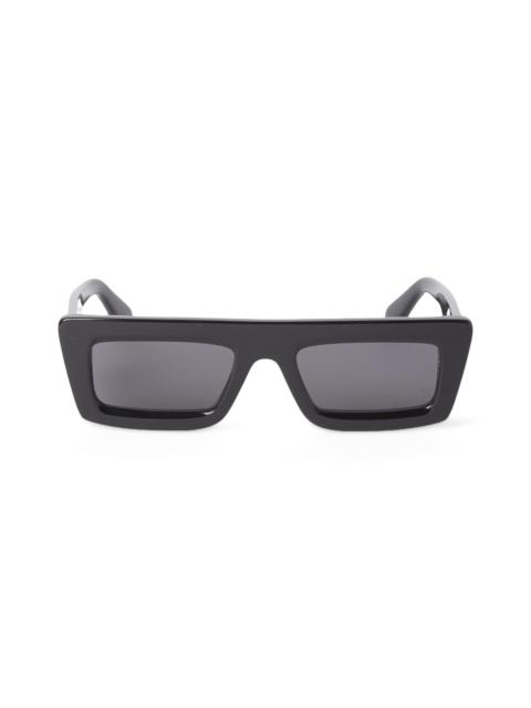 Off-White Men's Ontario 52MM Rectangular Sunglasses - Black Dark Grey