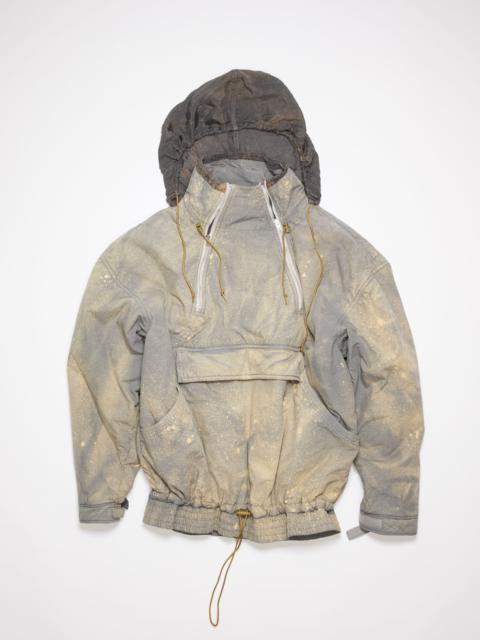 1/3 Zipper hooded jacket - Mud grey