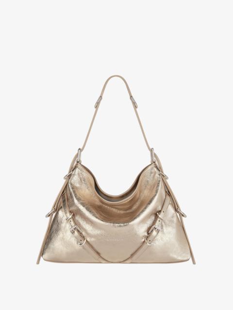 MEDIUM VOYOU BAG IN LAMINATED LEATHER