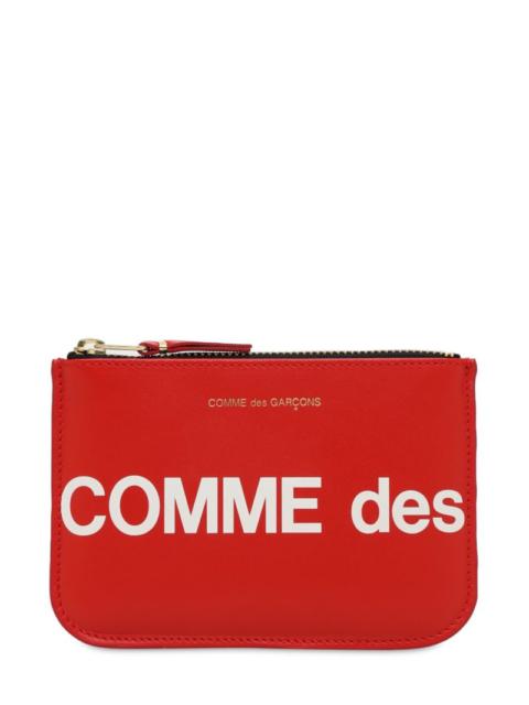 Comme Des Garçons Huge logo leather wallet