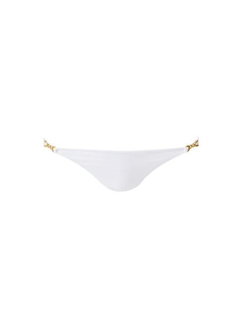 MELISSA ODABASH MONZA WHITE BIKINI BOTTOM