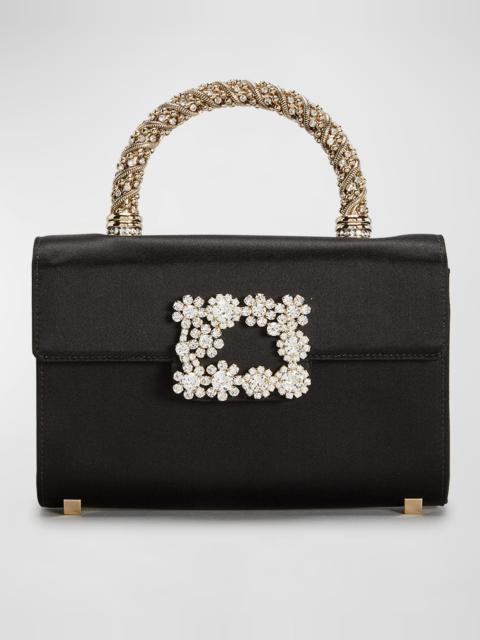 Roger Vivier Flower Jewel Mini Top-Handle Bag