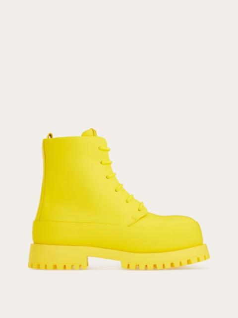 FERRAGAMO COMBAT BOOTS WITH ROUNDED TOE