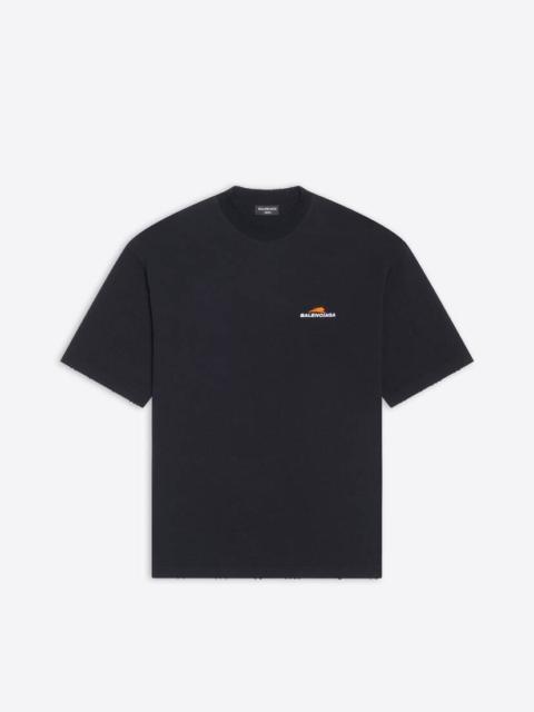 BALENCIAGA Burning Unity cotton jersey T-shirt | REVERSIBLE