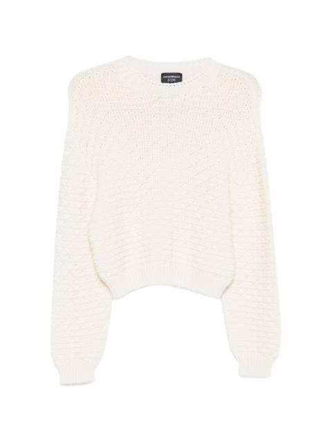 EMPORIO ARMANI textured knitted sweater