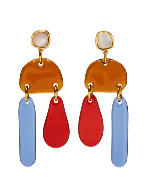 LIZZIE FORTUNATO Pearl Sun and Sea Earrings